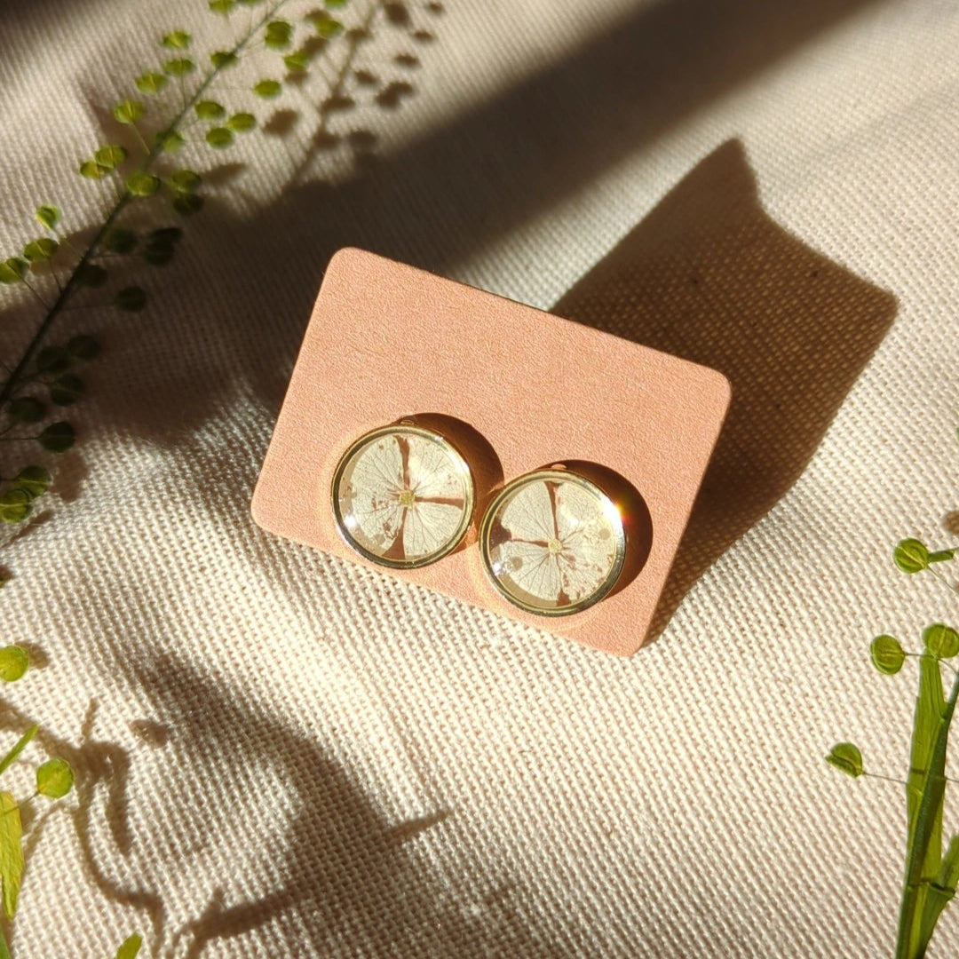 Custom Preserved Flower Earrings