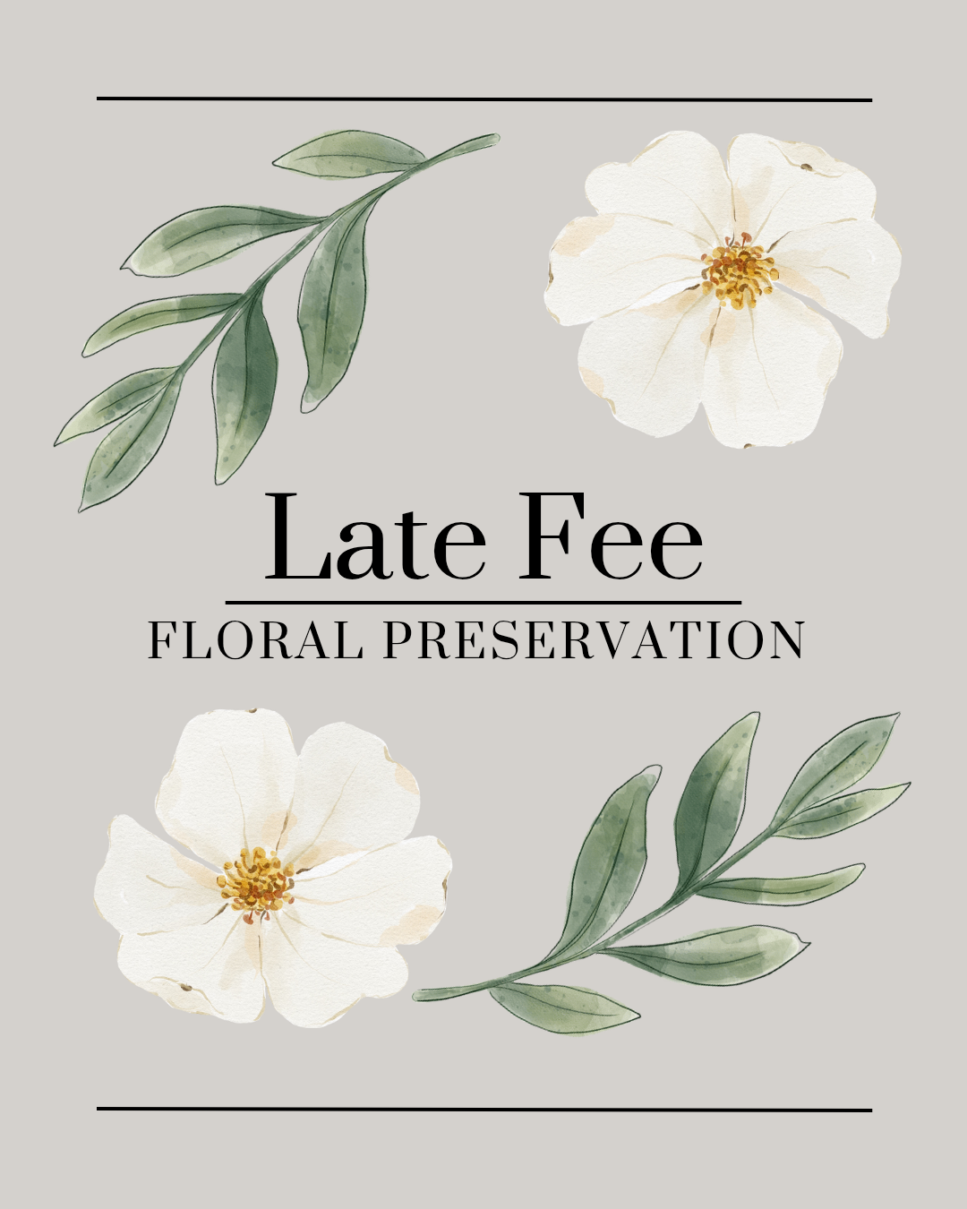 Late Fee - Floral Preservation